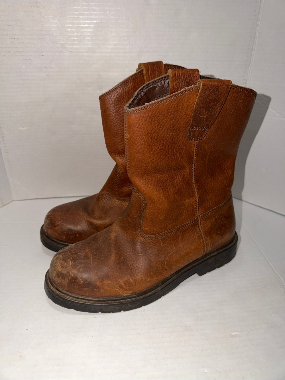 Herman Survivors Men's Workhorse II Steel-Toe Work Boots - Pull-On Cowboy Style